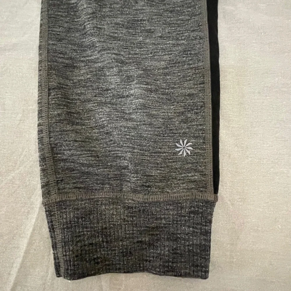Athleta Girl Jogger Pants Gray‎ Black Panel XL 14 Pockets Stretchy Comfy